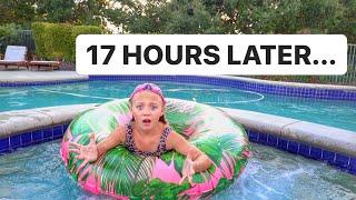 EVERLEIGH SPENDS 24 HOURS IN HER POOL CHALLENGE!!!