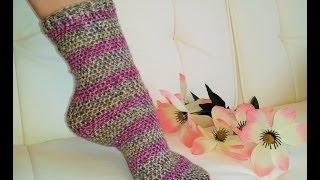 Glama's Easiest His & Hers Crochet TUBE SOCKS Everrrr!