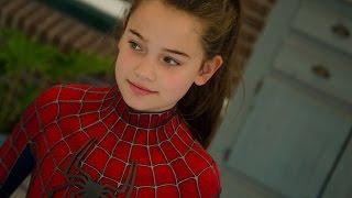 Spider-Girls! - 2 Kids Dress Up in Movie Quality Spider-Man suit