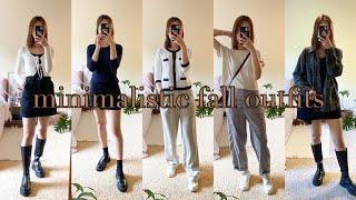 가을 ootd 룩북  20대 미니멀룩 outfit ideas (무채색, 뉴트럴톤 코디)