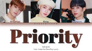 THE BOYZ (더보이즈) - Priority (우선순위) (Run On OST Part.7) [HAN|ROM|ENG Color Coded Lyrics]