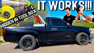 TURBO HIDDEN IN TOOL BOX WORKS!! ULTIMATE SLEEPER BUILD PART 5