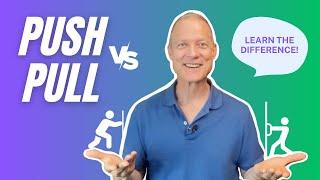 Push and pull. Learn these words with Chameleon English