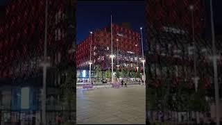 Library of Birmingham Illuminated in Red for 'Day of Ashura'