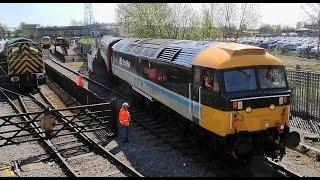 47712 'Lady Diana Spencer', delivers Dvt's and mk 3's to Crewe Heritage Centre, 8th April 2020