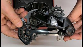 Unboxing SRAM GX Eagle Schaltwerk und Schalthebel plus wiegen