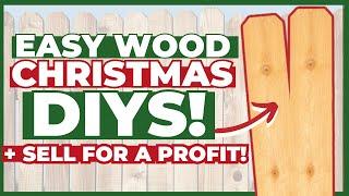 Easy 1-Board Wood Christmas DIY Projects To Make (+ SELL) this Holiday! Fence Picket DIYs