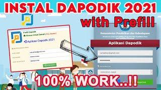 Sukses Instal Dapodik 2021 dengan Prefill | Registrasi Offline Dapodik