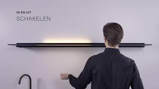 Video Novy wandplank met verlichting en Gesture Control Pro  | De Schouw Witgoed