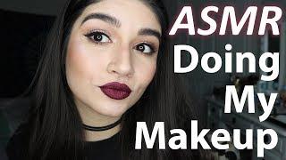 ASMR Doing My Makeup #5 || TAPPING, RAMBLE,  WHISPERED  || TenaASMR 