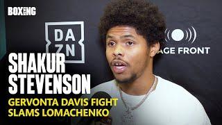 Shakur Stevenson Targets Gervonta Davis Fight Next Year