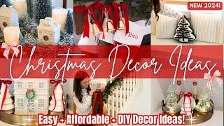 Christmas Decorations 2024! DIY Christmas Decor Ideas 2024! Christmas Living Room Decorate With Me