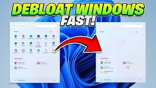 How To DEBLOAT Windows 11 in 2024  (LOWER PROCESSES & Lower Ram Usage)