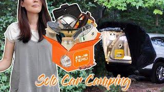 SOLO CAR Camping - Temu $200 Camping Gears Unboxing!!