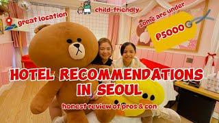 hotel recommendations in Seoul / honest review of hotels in Seoul