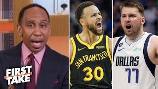 FIRST TAKE | "Warriors have better chance of going further in West than Mavs" - Stephen A. Smith