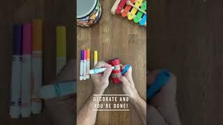 Make your own shaker! Fun music craft activity for kids! 