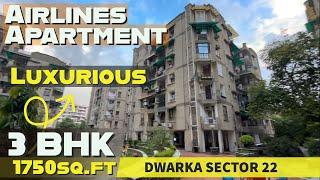 3 BHK Luxurious Flats at Airlines Apartment Prime Location Dwarka Sector 23, Near Dwarka Expressway