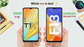 Vivo T1x Vs Samsung Galaxy F13 || Full Comparison  Which one is best