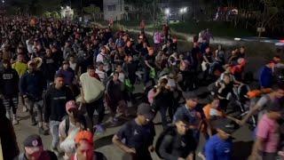 A small migrant caravan sets out from southern Mexico, but it is unlikely to reach the US border