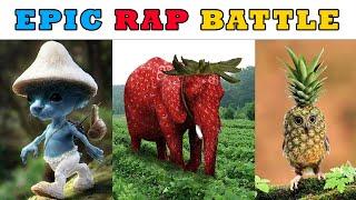 Smurf Cat vs Strawberry Elephant vs Pineapple Owl - Epic Rap Battle