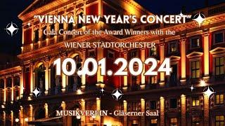 Vienna New Year's Concert Gala with the Wiener Stadtorchester on January 10, 2024.