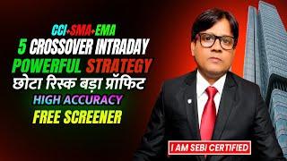 Moving Average Crossover Intraday Strategy  | Simple & Profitable Technique