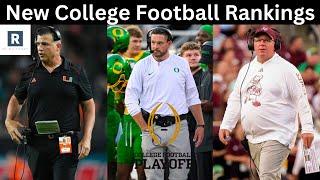 NEW Top 25 College Football Rankings | Change In College Football Playoff Picture