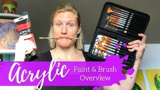 What I WISH I knew about Acrylic Paint and Brushes 