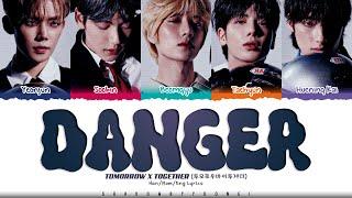 TXT (투모로우바이투게더) 'Danger' Lyrics [Color Coded Han_Rom_Eng] | ShadowByYoongi