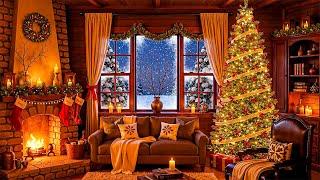 Soothing Christmas Instrumental  Traditional Christmas Music with a Cozy Fireplace Ambience