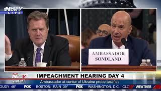 CONTRADICTING TESTIMONIES: Mike Turner RIPS into Amb. Sondland