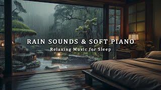 3 Hours Relaxing Sleep Music with Rain Sounds - Peaceful Music in the Warm Bedroom, Stress Relief