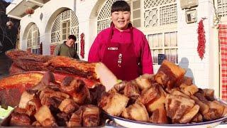 [Xia Jie in northern Shaanxi] 100 catties of pork  made of ”pickled pork” with northern Shaanxi cha