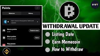 Blum Withdrawal Update: Listing Date| Earn Memecoin| Price List