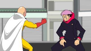 If Saitama in Jujutsu Kaisen Fan Animation - Saitama vs Sukuna mode Fan Animation