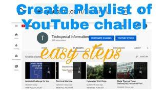 How to create playlist of YouTube channel? Simple steps