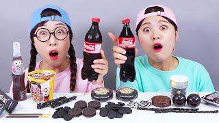 Black Color Food Dessert Chocolate Jelly Mukbang DONA