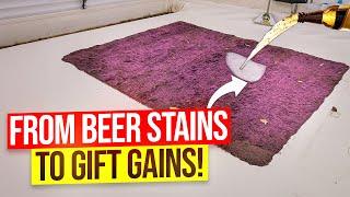 Cleaning the Beer-Soaked Rug: A Gift for the Granddaughter! | Satisfying ASMR Cleaning