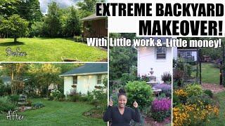 Extreme backyard makeover (from lawn to charming cottage gardens quickly!)