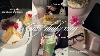 daily vlog  answering your questions, baking, morning routine, grwm, cozy vlog aesthetic