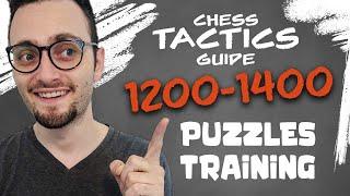 How to Solve Chess Tactics | 1200-1400 Puzzles Training