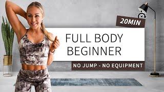 20 MIN FULL BODY BEGINNER - no jump - no equipment