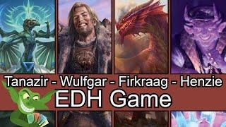 We care about combat! Tanazir vs Wulfgar vs Firkragg vs Henzie EDH / CMDR game play