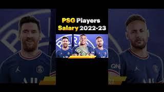 2022-2023 Paris Saint Germain FC Player Salaries #neymar #lionelmessi #kylianmbappe #psg