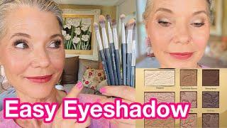 BK Beauty X Angie H&F Brush In Action | Fast, Easy, Natural Eyeshadow for Mature Eyes Over 60 Beauty