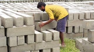 Genius Way They Produce Million of Light Concrete Blocks Every Year