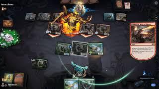 Defeated by Irencrag Feat and Deathbellow War Cry in Magic the Gathering Arena