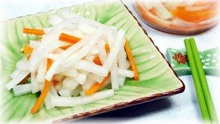 Easy Pickled Radish Recipe | 蘿蔔泡菜的簡單做法