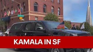 VP Kamala Harris draws crowds to San Francisco fundraiser weeks before election | KTVU